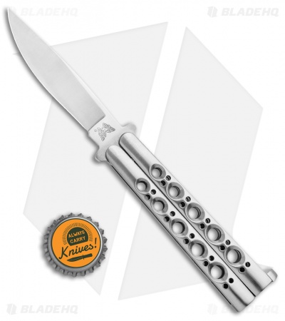 Pacific Cutlery Model 68 Bali-Song Stainless Steel Butterfly Knife (3.38" Satin)