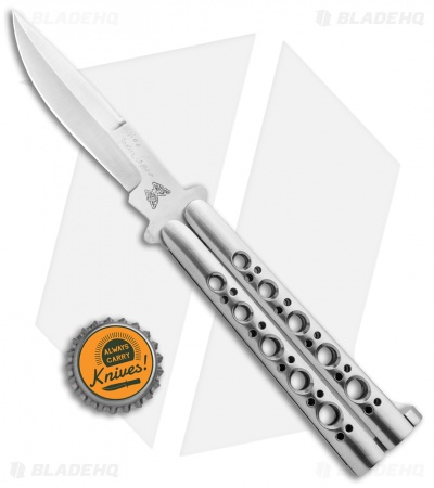 Vintage Bali-Song USA Jody Samson Signed Proto Butterfly Knife SS (3.3"Satin)