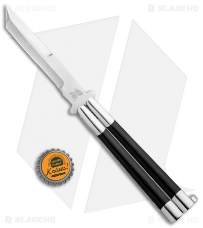 Vintage Bali-Song USA Jody Samson Tanto Butterfly Knife Ebony (4.1"Satin)
