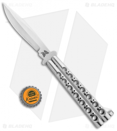 Vintage Bali-Song USA Butterfly Knife Stainless Steel Hand Ground (4.25" Satin)
