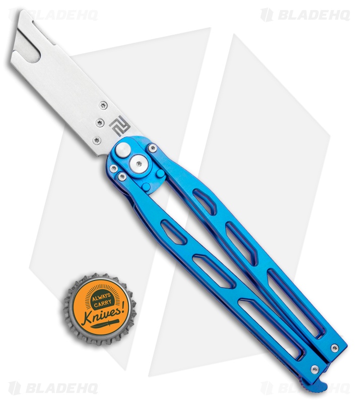 Artisan Cutlery Kinetic-Tool Automatic Butterfly Tool Blue Ti (2.8" SW)