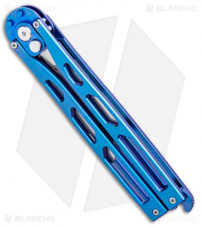 Artisan Cutlery Kinetic-Tool Automatic Butterfly Tool Blue Ti (2.8" SW)