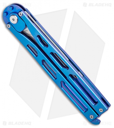 Artisan Cutlery Kinetic-Tool Automatic Butterfly Tool Blue Ti (2.8" SW)