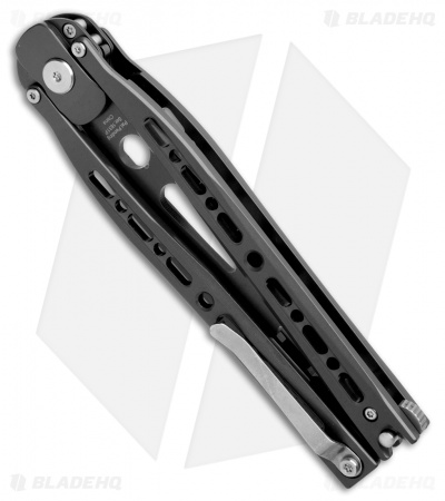 Artisan Cutlery Kinetic-Tool Automatic Butterfly Tool Black Aluminum (4" Black)