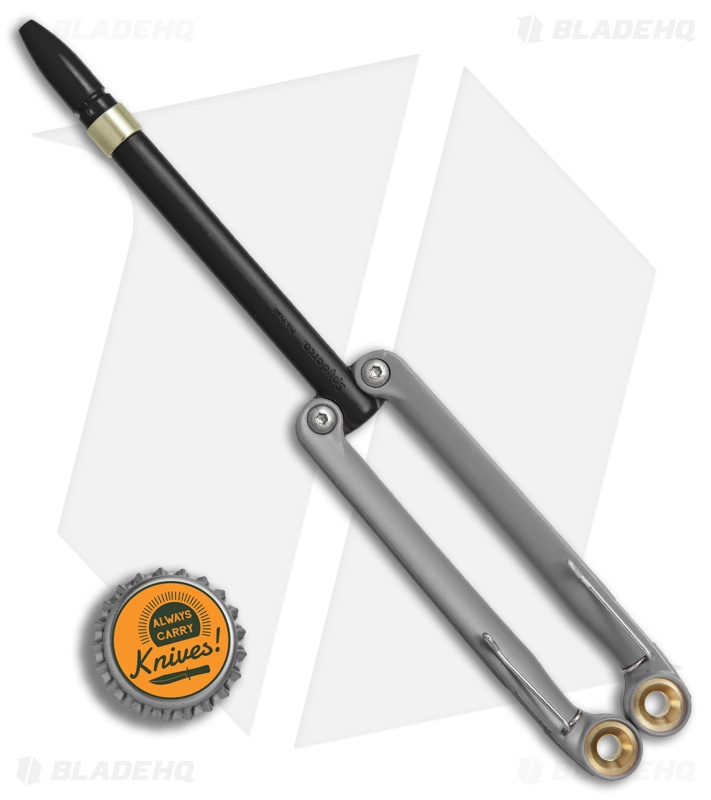 BaliYo by Spyderco Butterfly Pen Fisher Space Pen (Black/Gray) USA Made