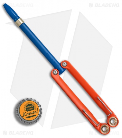 BaliYo by Spyderco Butterfly Pen Fisher Space Pen (Orange/Blue) USA Made
