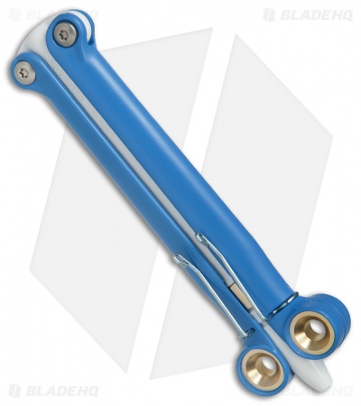 BaliYo by Spyderco Butterfly Pen Fisher Space Pen (Blue/White) USA Made