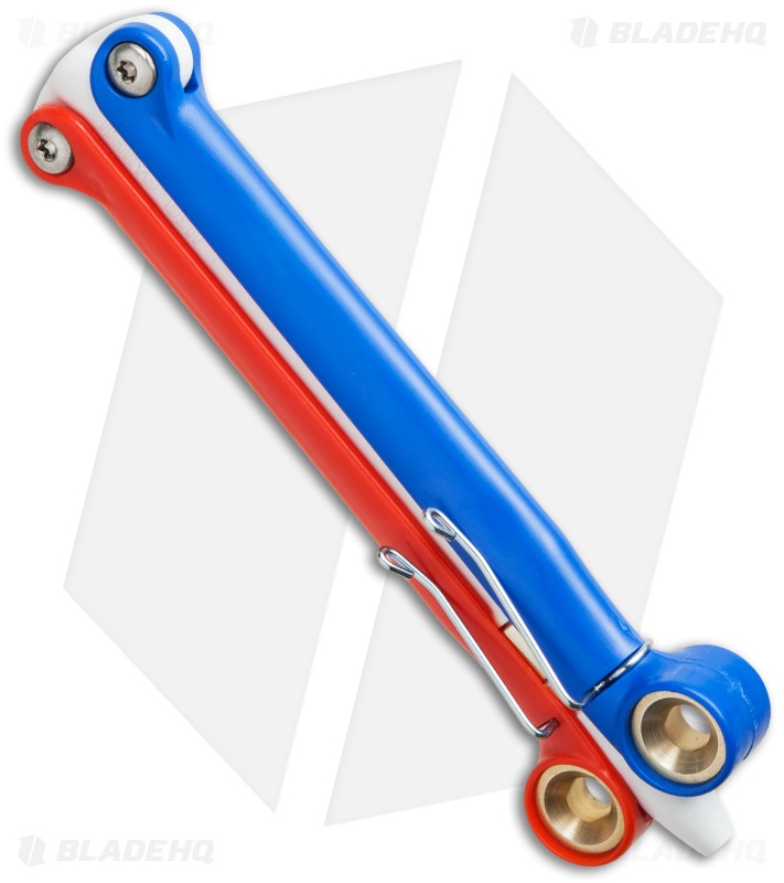 BaliYo by Spyderco Butterfly Pen Fisher Space Pen (Red/White/Blue) USA Made