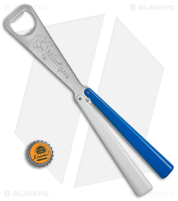 BB Barfly Bottle Opener Butterfly Trainer Blue/White (Blade HQ Edition)