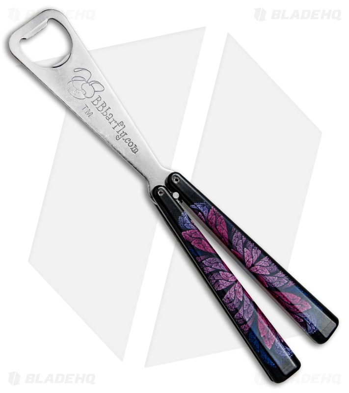 BB Barfly Bottle Opener Butterfly Trainer (Psychedelic Flowers)