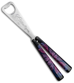 BB Barfly Bottle Opener Butterfly Trainer (Psychedelic Flowers)