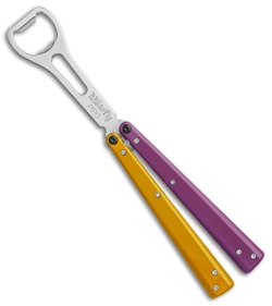 BB Barfly Pro Model Bottle Opener Butterfly Trainer (Purple/Yellow)