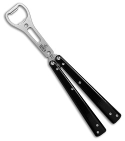 BB Barfly Pro V3 Model Bottle Opener Butterfly Trainer Black Alum (Satin)