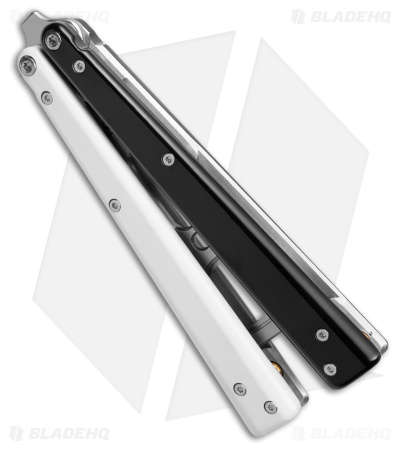 BB Barfly Pro V3 Model Bottle Opener Butterfly Trainer Black/White Alum (Satin)