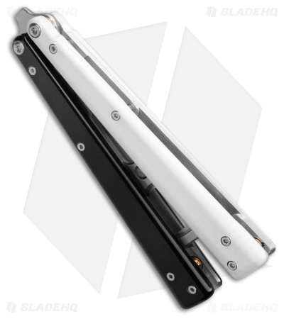 BB Barfly Pro V3 Model Bottle Opener Butterfly Trainer Black/White Alum (Satin)