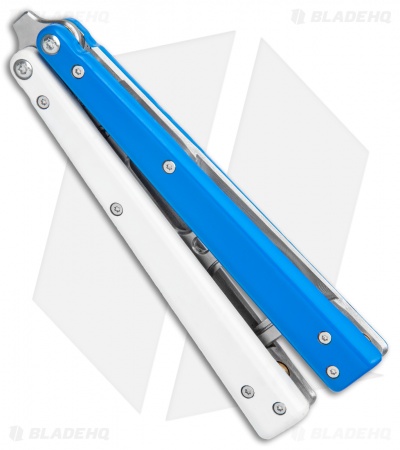 BB Barfly Pro V3 Blue/White BHQ Edition Standard Bottle Opener Butterfly