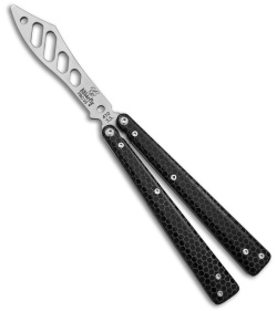 BB Barfly Pro V3 Laser Etched Edition Butterfly Knife Black