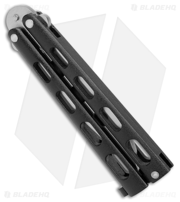 Bear & Son 113BTR Small Butterfly Knife Trainer w/Black Handle (3.3" Dull)