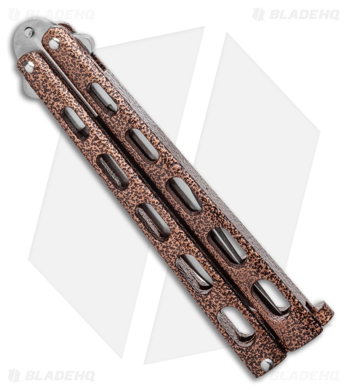 Bear & Son 30th Anniversary 114 Copper Vein Butterfly Knife (4.3" Satin) 