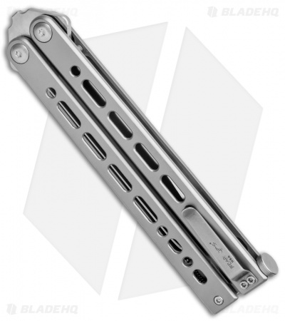Bear & Son 30th Anniversary Bear Song VIII Butterfly Knife Drop Point (5" Satin)