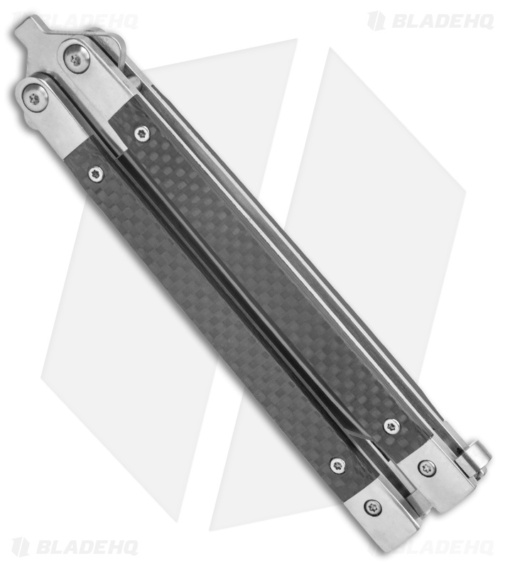 Bear & Son 30th Anniversary Butterfly Knife Carbon Fiber (5" Satin) CF17-S35