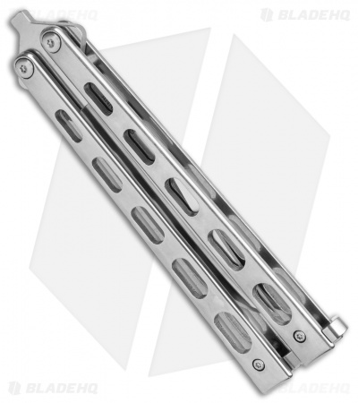 Bear & Son 30th  Anniversary Butterfly Knife Silver (4" S35V Satin)  