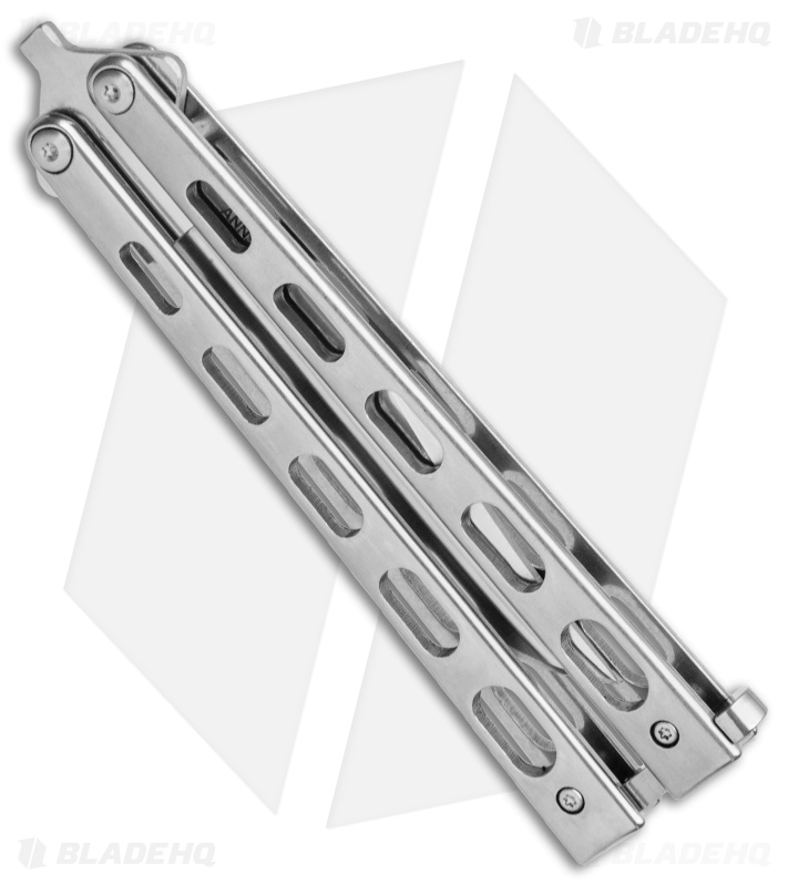 Bear & Son 30th  Anniversary SS14-D2 Polished  Butterfly Knife (5" Satin) 