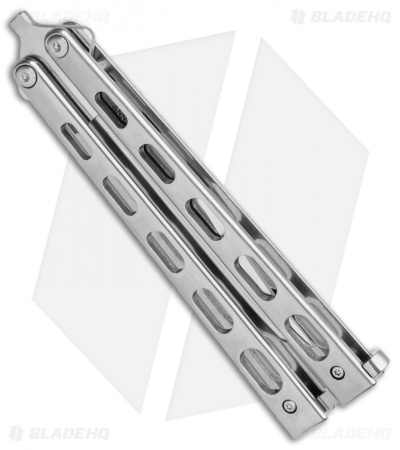 Bear & Son 30th  Anniversary SS14-D2 Polished  Butterfly Knife (5" Satin) 