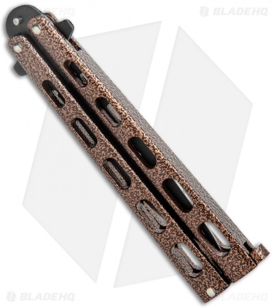 Bear & Son 30th Anniversary 115 Copper Vein Butterfly Knife (4.1" Black) 