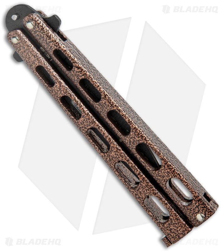 Bear & Son 30th Anniversary 115 Copper Vein Butterfly Knife (4.1" Black) 