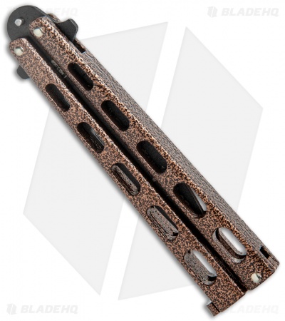 Bear & Son 30th Anniversary 115 Copper Vein Butterfly Knife (4.1" Black) 