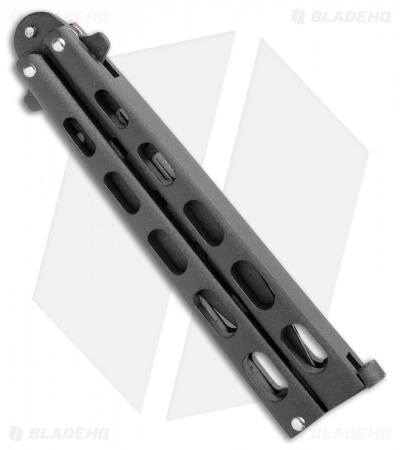 Bear & Son 115BTR Large Butterfly Knife Trainer Black (4" Black)
