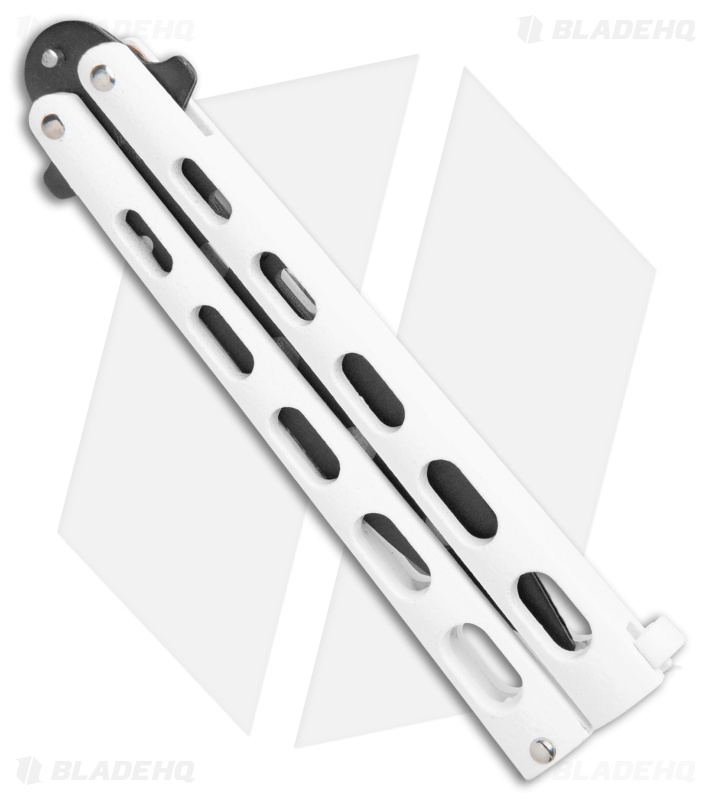 Bear & Son 115WTR Large Butterfly Knife Trainer White (4" Black)
