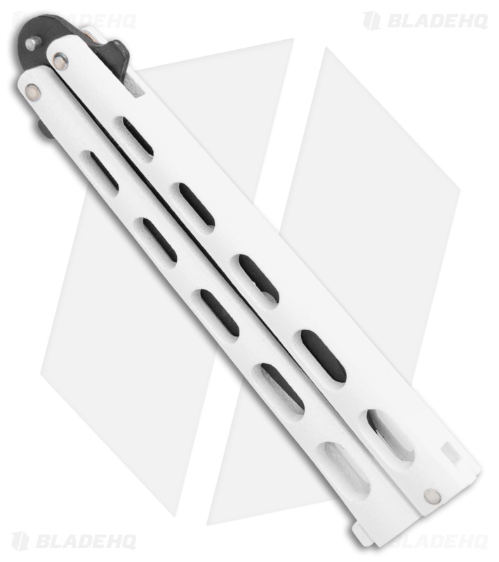 Bear & Son 115WTR Large Butterfly Knife Trainer White (4" Black)