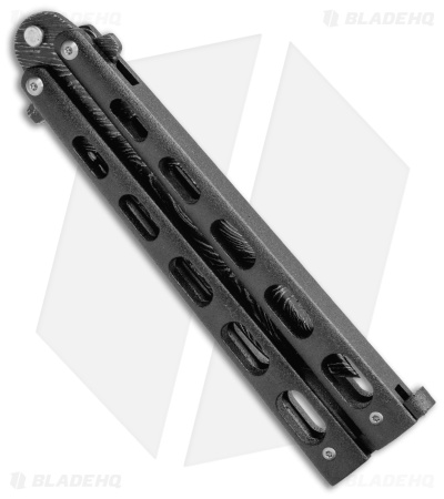 Bear & Son Tanto Butterfly Knife Stainless Steel (4" Damascus) SS15TAND