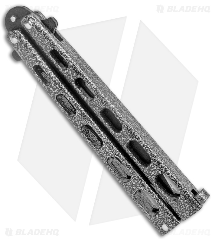 Bear & Son 115 Large Butterfly Knife Silver Speckle (4