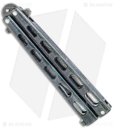 Bear & Son Large Butterfly Knife Galaxy (4" Damascus) 115GXD 