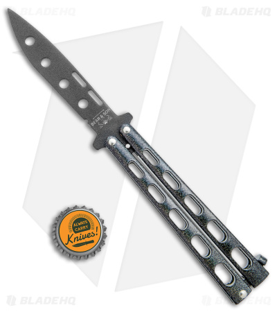 Bear & Son Large Butterfly Knife Trainer Galaxy (4" Black) 115GXTR