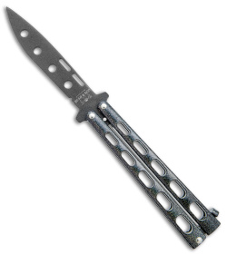 Bear & Son Large Butterfly Knife Trainer Galaxy (4" Black) 115GXTR