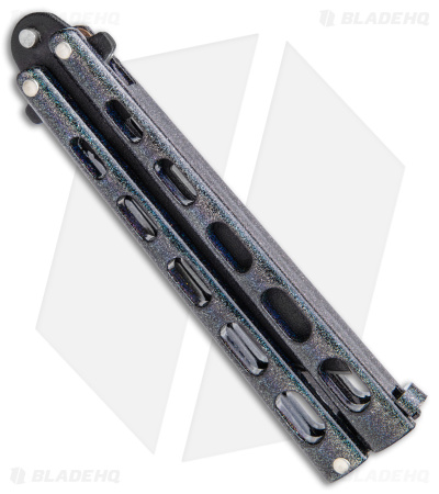 Bear & Son Large Butterfly Tanto Knife Galaxy (4" Black) 115TANGX