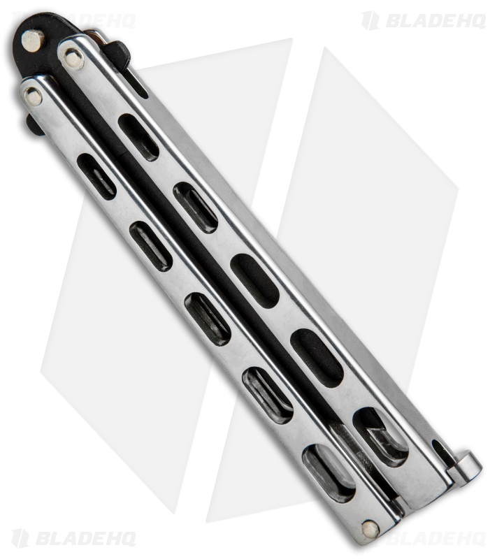 Bear &  Son Tanto Butterfly Knife Stainless Steel  (4.1" Black) SS15TAN 