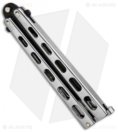 Bear &  Son Tanto Butterfly Knife Stainless Steel  (4.1" Black) SS15TAN 