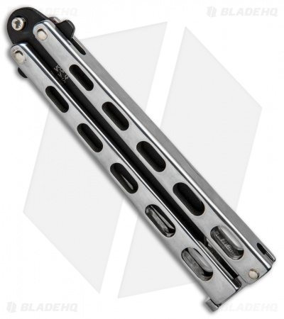 Bear &  Son Tanto Butterfly Knife Stainless Steel  (4.1" Black) SS15TAN 