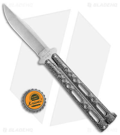 Bear & Son 117 Large Butterfly Knife Gray (4" SW) BC117SSW