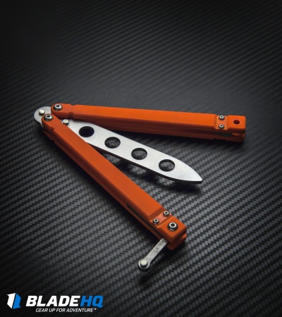 Bear OPS Bear Song II Butterfly Knife Orange G-10 (4.38" Trainer) B-201-B4-P