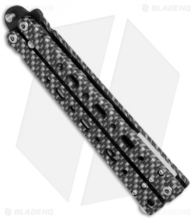 Bear OPS Bear Song V Butterfly Knife Sim Carbon Fiber (4.38" Black) B-500-A1CF