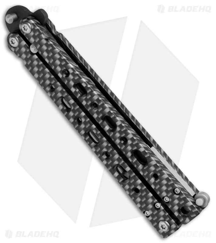Bear OPS Bear Song V Butterfly Knife Sim Carbon Fiber (4.38" Black) B-500-A1CF