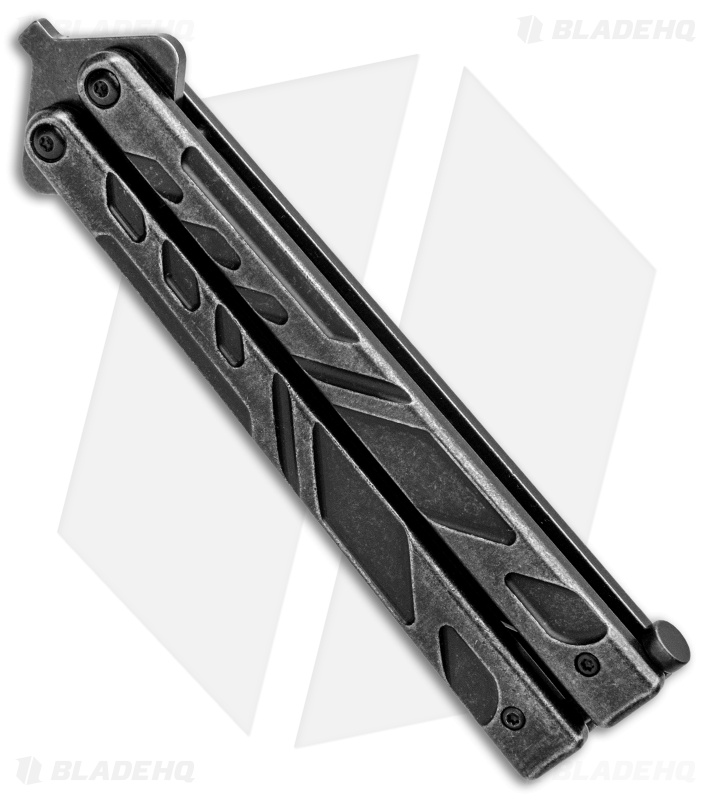 Bear Ops Bear Song VII Butterfly Knife Titanium (4" Black SW)