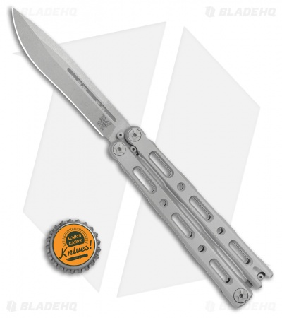 Benchmade 85 Bali-Song Butterfly Knife Integral Titanium (4.4" Stonewash)