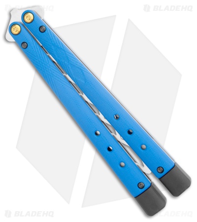 Benchmade Necron Bali-Song Butterfly Knife Trainer Blue G-10 (4.6" SW) 99T